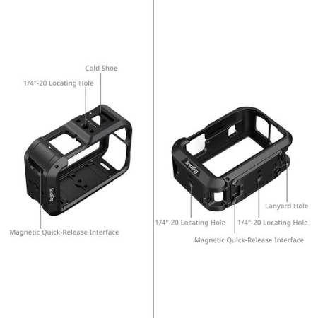 SmallRig 5887 - zestaw, klatka do DJI Osmo Action 6 (+ pasek na nadgarstek, osłona obiektywu)